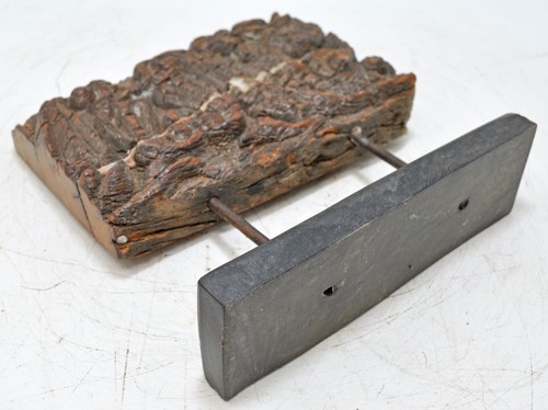 Ancien en Bois Floral Sculpture Panneau Plaque Original Old Fin Main Sculpté - Picture 7 of 7