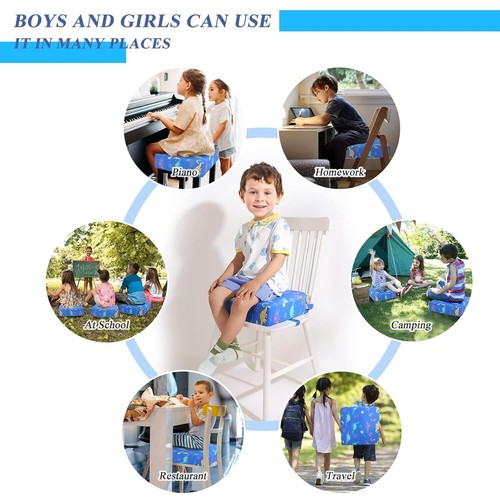 Toddler Booster Seat with Safer Straps, Non-Slip Bottom, Washable, Portable - Picture 4 of 10
