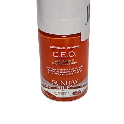SUNDAY RILEY C.E.O. Rapid Flash Brightening Serum 15% Vitamin C 0.5oz / 15mL CEO - Picture 5 of 8