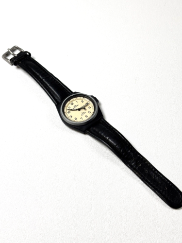 TRASER Mb Microtec 3H mbm 3 atm Water Resistant Watch w. Day Window, New Battery