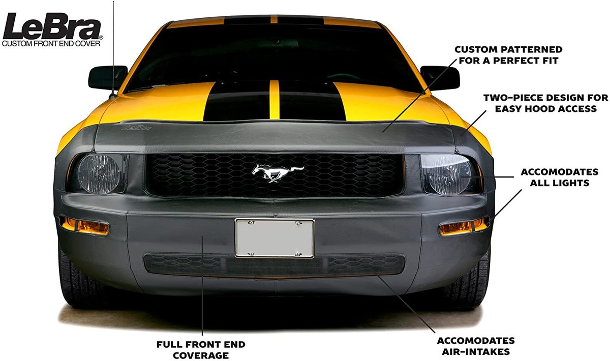 AB-00460 Bonnet Bra Compatible Avec Ford Mustang 2005-2010 Bra DE Capot - Protege Capot Tuning Bonnet Bra