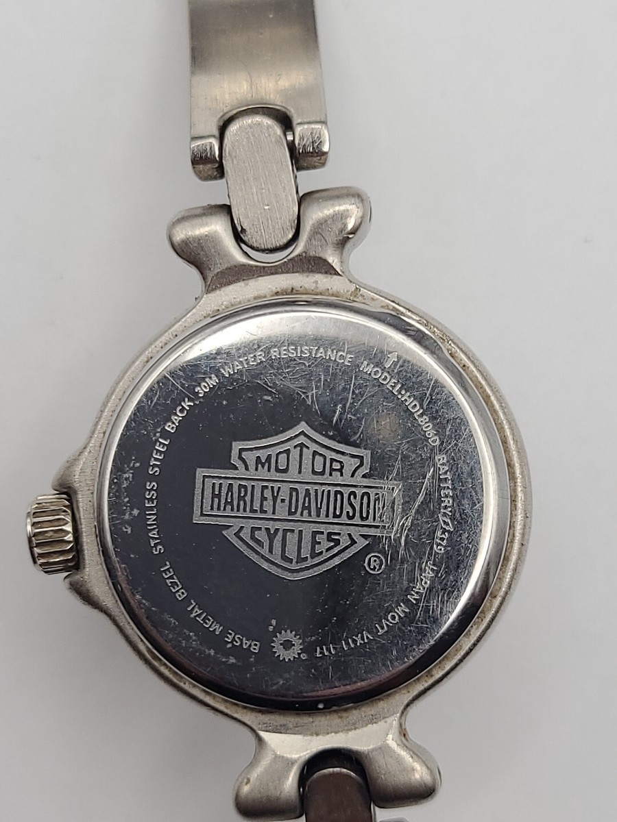 Harley Davidson Women Watch Silver Tone New Battery Working