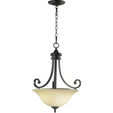 Quorum Bryant 3 Light Pendant, Oiled Bronze - 8154-3-86