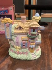 Vintage 1992 EASTER EGG Porcelain HOTEL Village Hand Painted, With Box