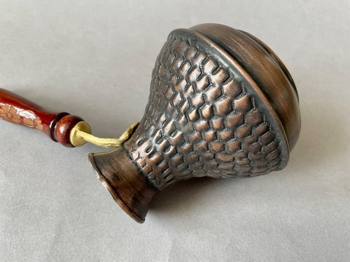 Unique Honeycomb Textured Copper Pot - Rustic Charm for Foodies and Coffee Lover - Picture 12 of 12