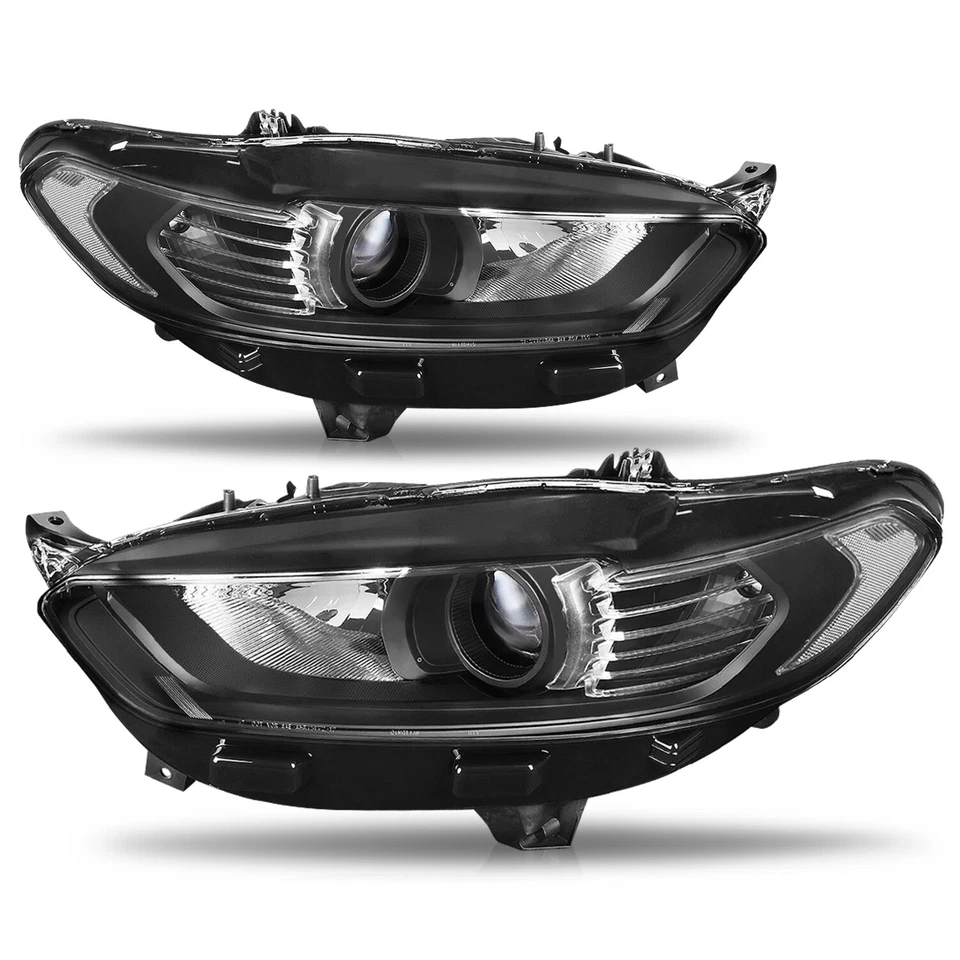 FARO PROYECTOR HALO FAROS NEGRO PARA FORD FUSION 2013 2014 2015 2016 Foto 2 de 4