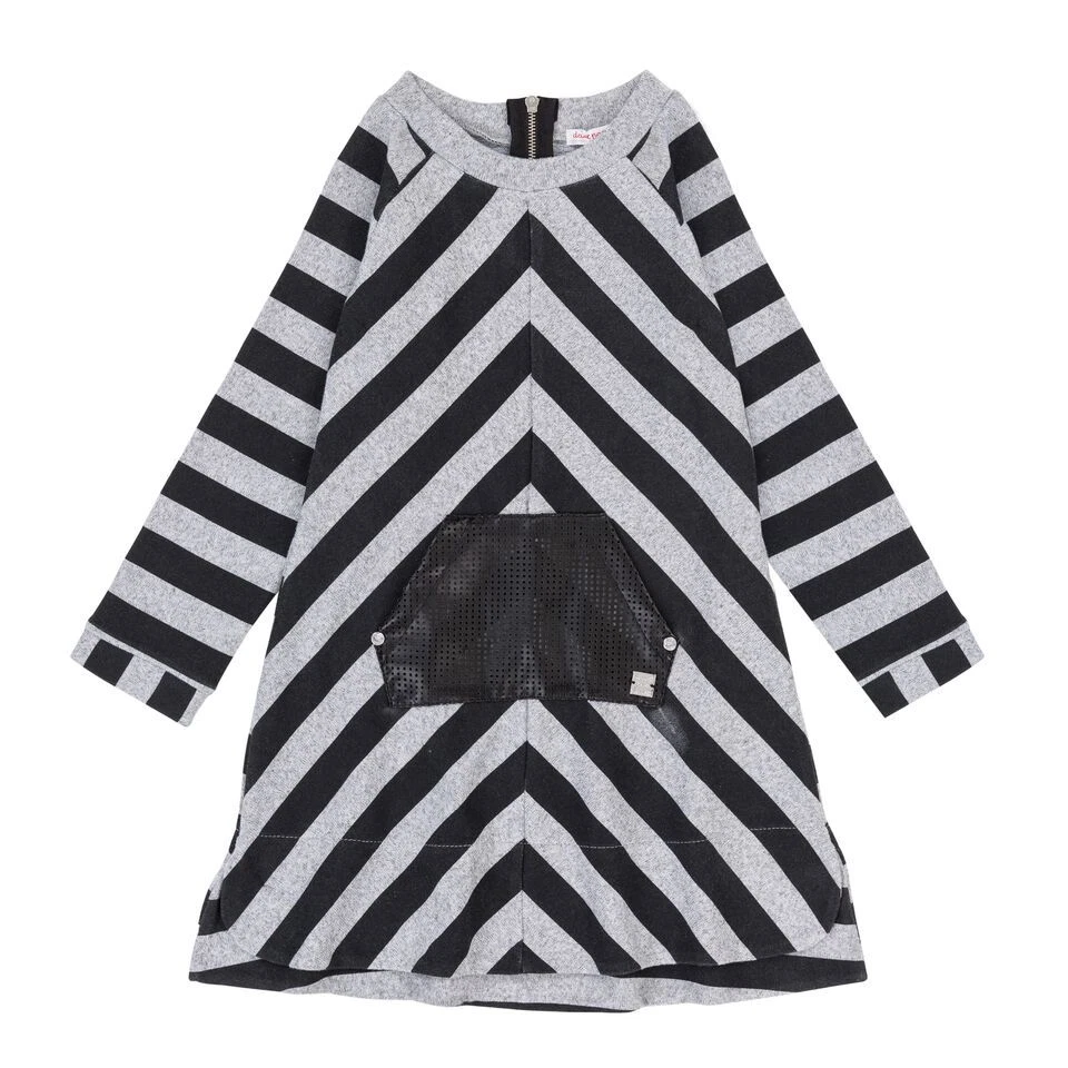 NIÑAS Vestido Deux par Deux Vestido a Rayas Espíritu Bohemio Foto 2 de 3