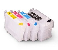 ✅ 4 WiederbefüLlbare Tintenpatronen T2711, T2712, T2713, T2714, T27 Xl FüR Epson