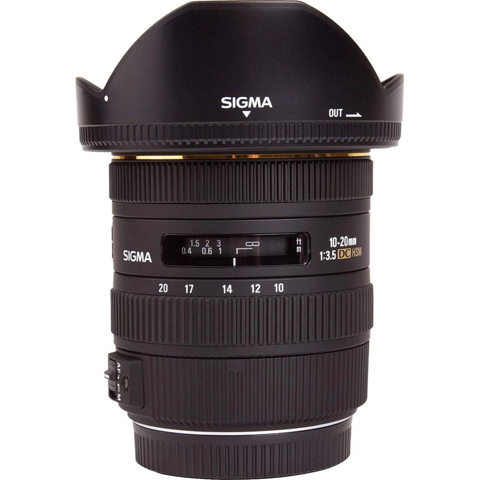 Sigma Super Wide Angle Zoom 10-20mm f/4-5.6 EX DC HSM AF Lens for Canon - Open B