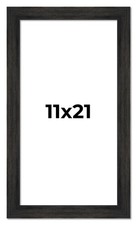 11x21 Frame Black Barnwood Picture Frame Photo Frame UV Acrylic, Acid Free