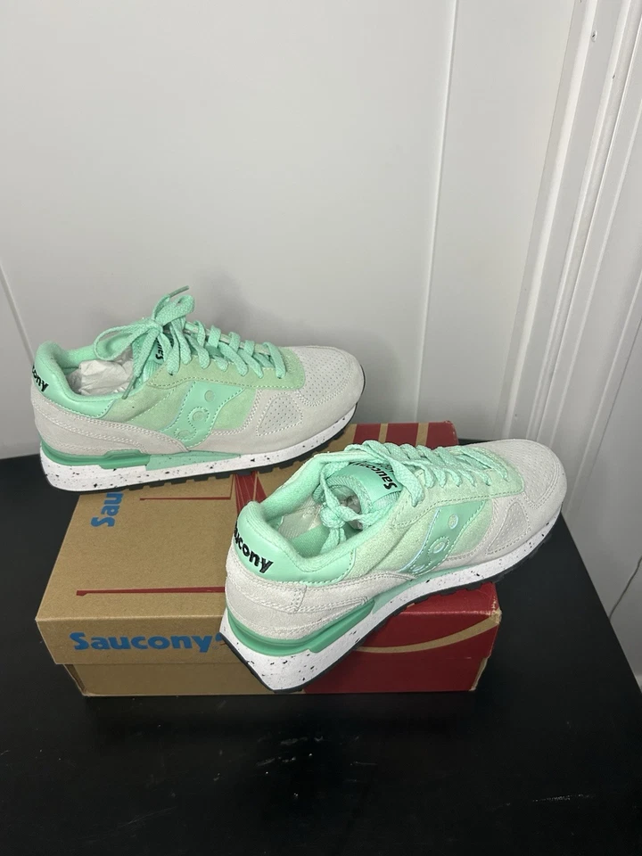 Zapatillas Saucony Mujer Sombra Originales Como Nuevas/Verdes (MNT/GRN) Talla 8 NUEVAS Foto 2 de 4
