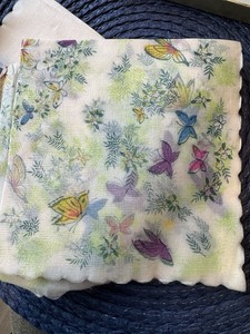Baumgarten’s Rice Paper Silk Effect Napkins 7” Butterfly Japan NIP RARE