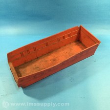 Akro Mils 30-138 Storage Bin, 17-7/8" x 6-5/8" x 4", Red USIP