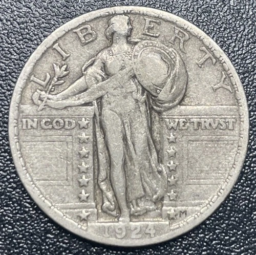1924-P Standing Liberty Quarter 25c XF Extra Fine