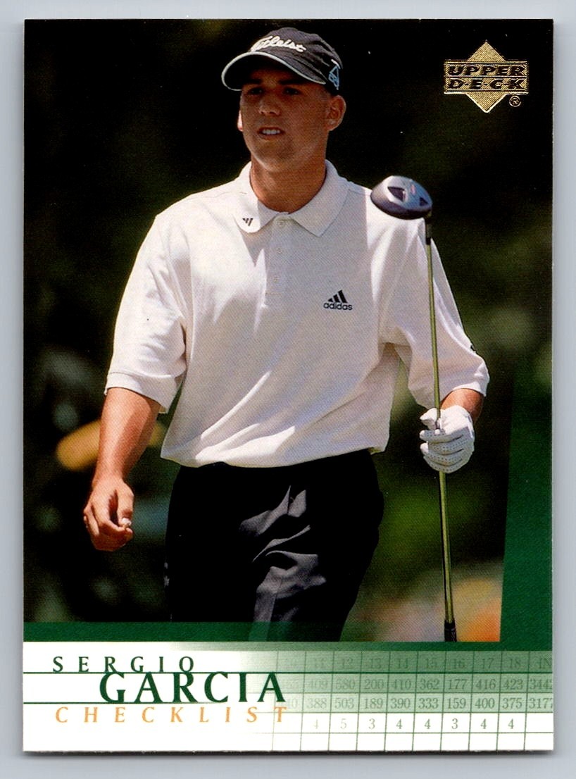 2001 UPPER DECK GOLF CARD CHECKLIST  #197 SERGIO GARCIA