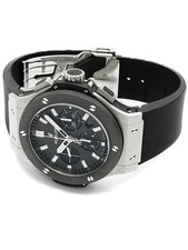 HUBLOT Big Bang Steel Ceramic 301.SM.1770.RX Black Men's Used Watch #31231 2