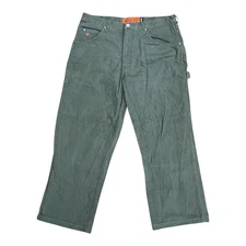 Vintage Y2K 2000's Green Jesse James Carpenter Style Pants Actual Size (34x26)