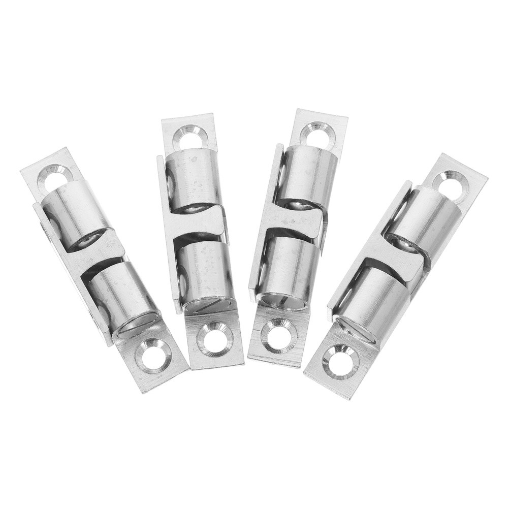 4 Pcs Closet Ball Door Touch Latches for Cabinet Doors Brass