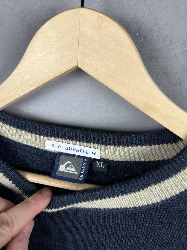 罕见复古 90 年代 Quiksilver 针织毛衣档案 — 第 2/4 张图片