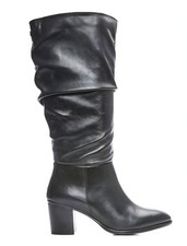 Image of Moda in Pelle Starlene Black Leather Boots RRP £179 Size 5