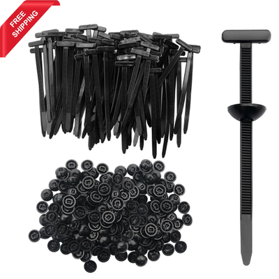 #ad 150Pcs Nylon Universal Cable Tie Buckle Auto Body Parts Trim Automotive Zipp... $14.99