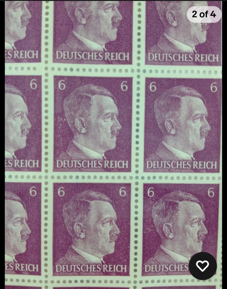 Stamp Germany Mi 785 Sc 510 Sheet 1941 WWII Fascism War Era Hitler MNH - Image 4 of 4