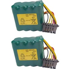 2-Pack 8HR-4/3FAUPC 9.6V 4500mAh Ni-MH Rechargeable Battery Pack with Black Plug
