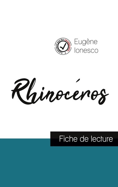 RhinocéRos De Ionesco (Fiche De Lecture Et Analyse ComplèTe De L'¿Uvre) Ionesco-image
