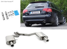 Fox Duplex Sportauspuff Audi A4 B7 Typ 8E Limousine/Avant 1.8T u. 2.4l 1x90mm