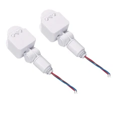 2pcs New PIR Motion Sensor Switch Support Operating Frequency: 50/60Hz