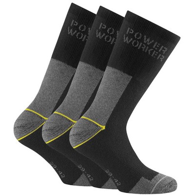 Rohner Basic Unisex Arbeitssocken, Multipack - Power Worker, Polsterung Schwa...