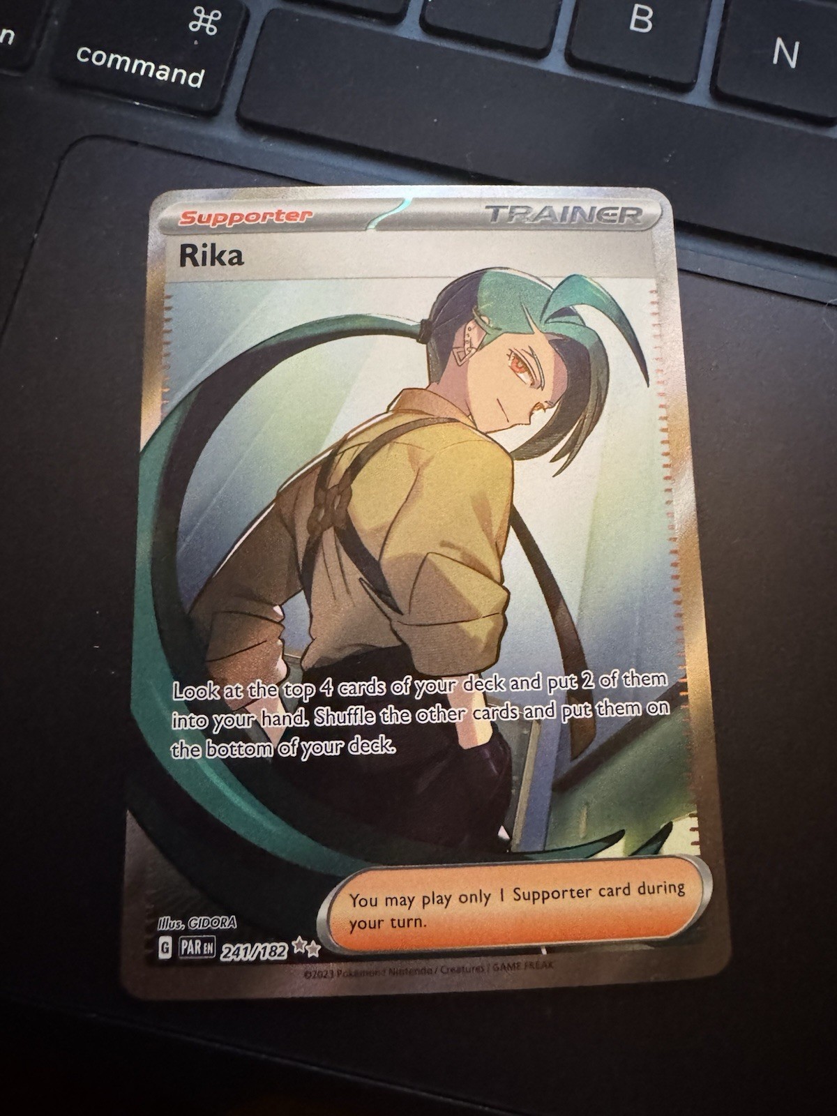Rika - 241/182 SV04: Paradox Rift NM Pokemon