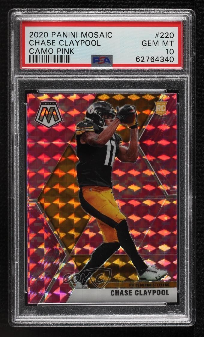 Chase Claypool Panini Mosaic #220 Camo Pink