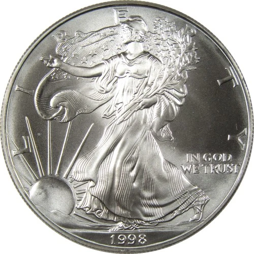 1998 American Silver Eagle Uncirculated Bullion $1 Coin