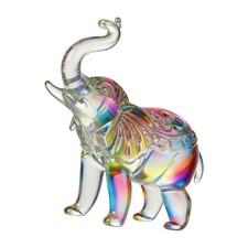 Crystal Elephant Statues Glass Elephant Figurines Collectibles Animal Sculpture