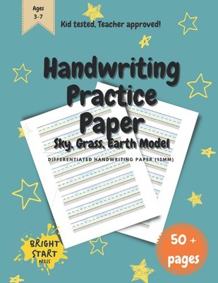 Handwriting Practice Paper: Sky, Grass, Earth Model differentiated handwriting p