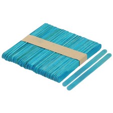 50pcs Wood Craft Sticks, 4.5 Inch Ice Cream Sticks Blue