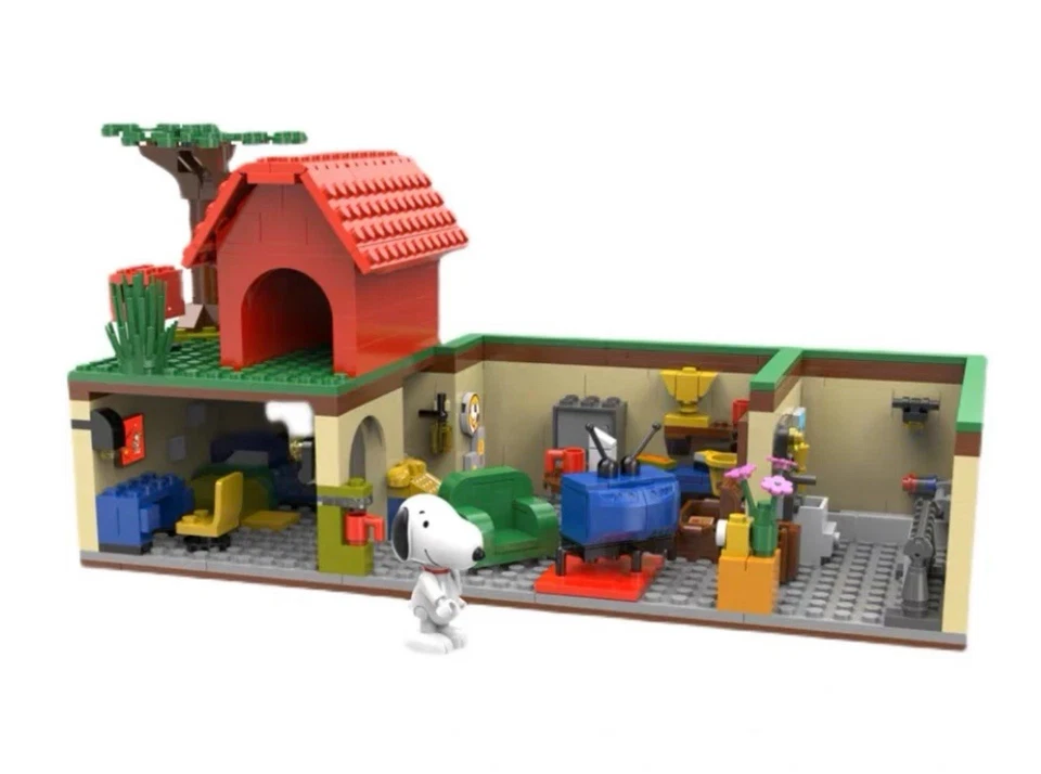 Peanuts Building Blocks - Basement Dog House - Image 3 of 3