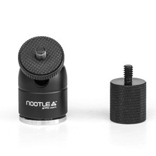 GRIFITI NOOTLE Music 5/8 INCH 27 FEMALE TO 1/4 20 MALE ADAPTOR, BLACK