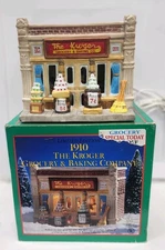 The Kroger Grocery & Baking Co Lighted Ceramic Storefront Village Building & Box