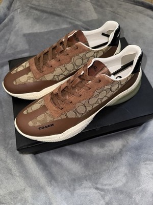 Coach Citysole Signature Runner Khaki C8812 Mens Size 10.5D