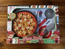 Gourmet Play Pizza Party Pizza Play Set 11pc w/ Slices Spatula Cutter, Ages 3