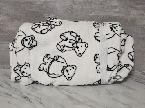 Deborah Connolly Designs 2 toallas de mano oso negro/blanco - Imagen 3 de 4