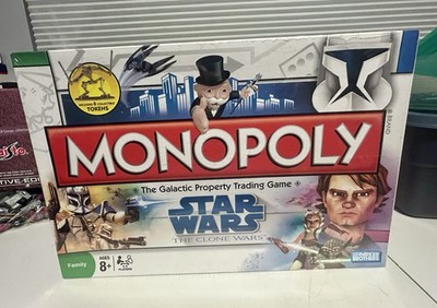 Monopoly Star Wars The Clone Wars Board Game 2008 Parker Brothers - NEW SEALED