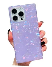  Compatible iPhone 14 Pro Case - Rectangle for For iPhone 14 Pro Purple Shell