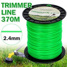 2.4mm x 370M Round Nylon Cord Rope Strimmer Line Wire Brushcutter Trimmer Green 0.04 per metre