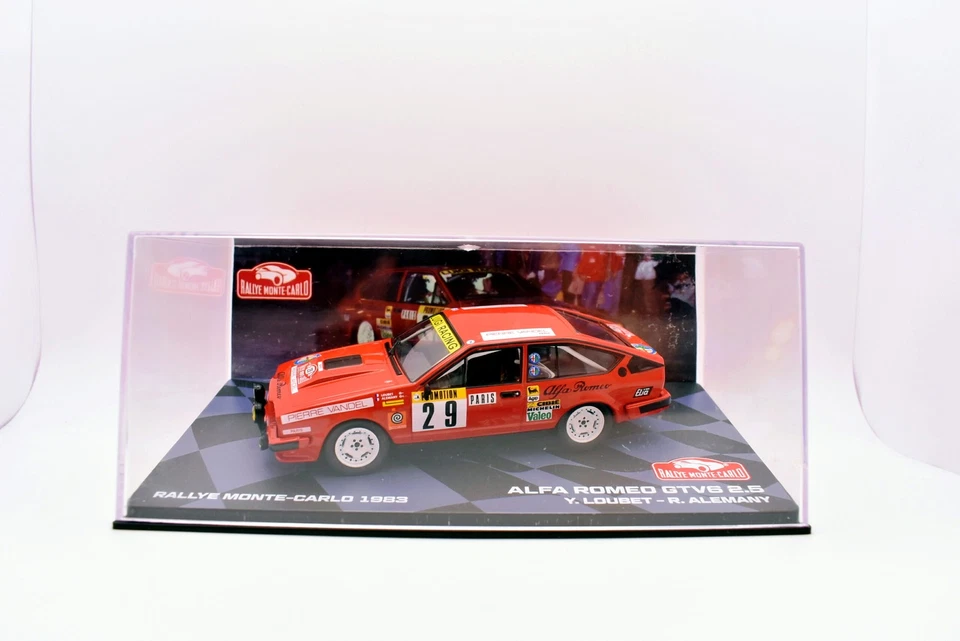 modellino auto rally scala 1:43 alfa romeo gtv6 collezione modellismo diecast - Immagine 2 di 4