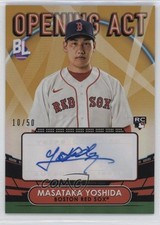 2023 Topps Big League Opening Act Gold Foil /50 Masataka Yoshida Auto uk2
