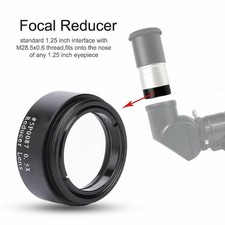 0.5X Focal Reducer for Astronomical Telescope 1.25 Inch Thread M28x0.6