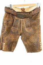 Spieth & Wensky Lederhose Trachtenhose Herren Gr. 44 Braun Ziegenleder Kurz